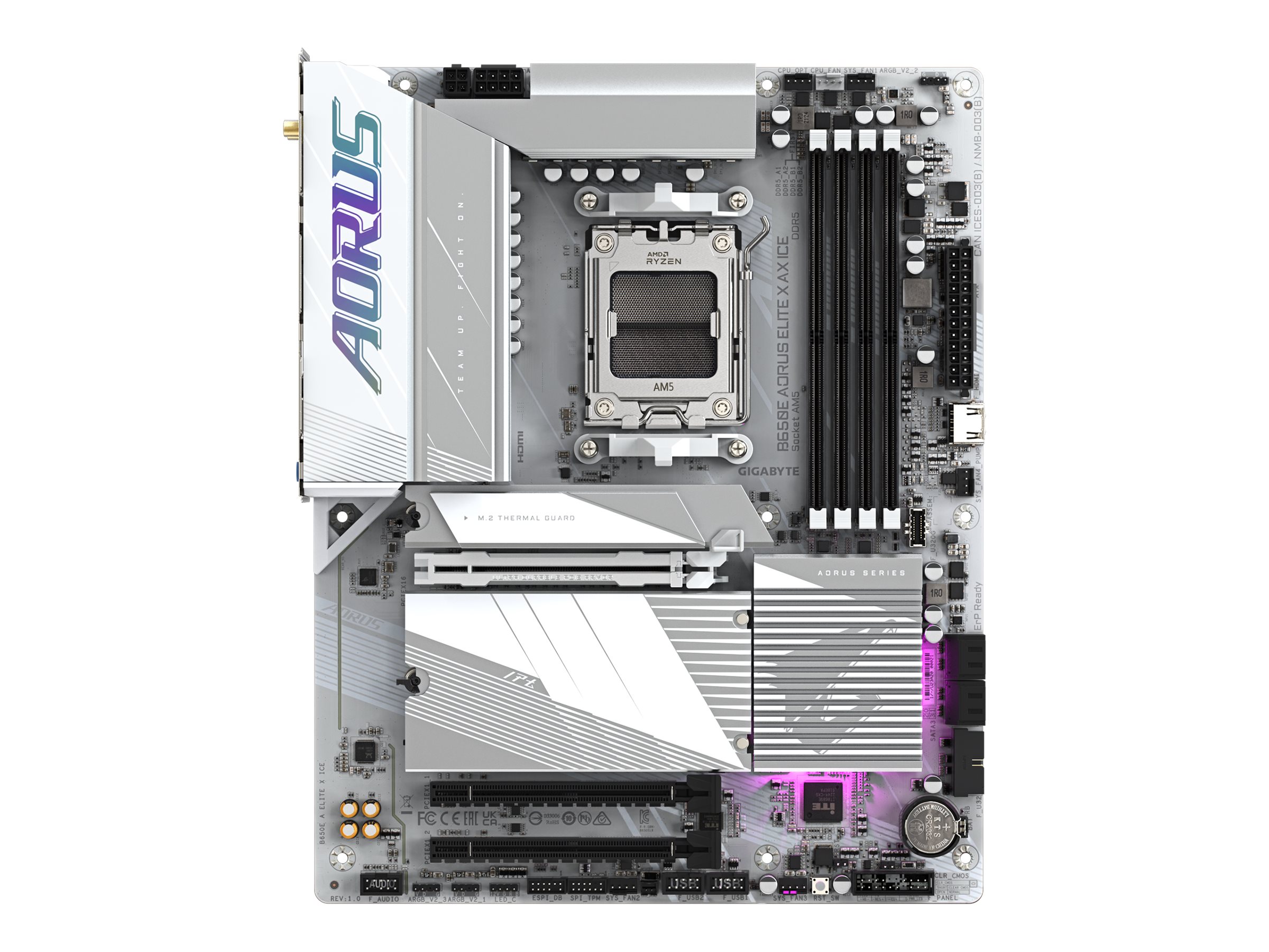 GIGABYTE B650E A ELITE X ICE AM5 4xDDR5 4xSATA 3xM.2