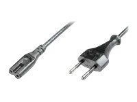 ASSMANN Netzanschlusskabel Euro - C7 St/Bu 1,8m H03VVH2-F 0,75qmm sw ASSMANN Netzanschlusskabel Euro - C7 St/Bu 1,8m H03VVH2-F 0,75qmm sw