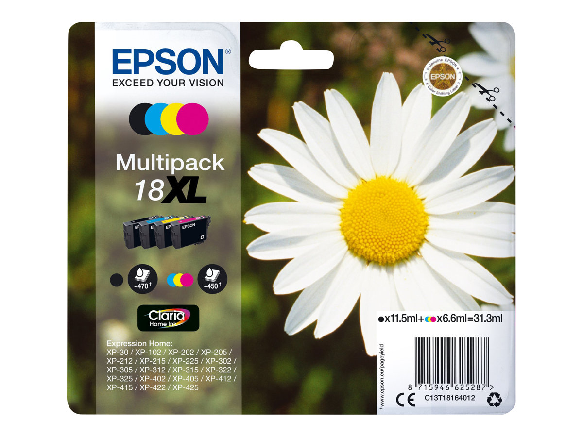 C13T18164012 EPSON XP Tinte (4) cmyk HC C13T18164012 EPSON XP Tinte (4) cmyk HC