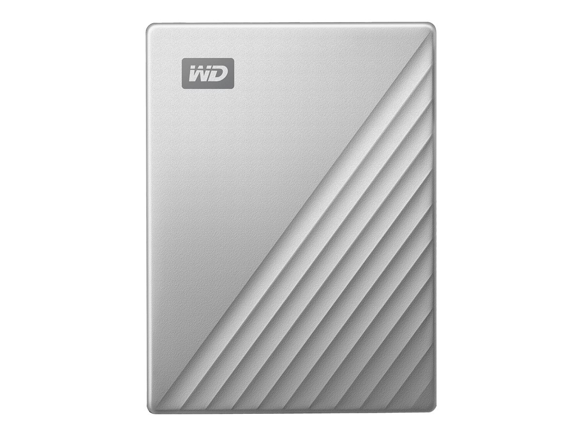 WD My Passport Ultra 4TB Silver USB-C/USB3.0 HDD 6,4cm 2,5Zoll Metal finish RTL portable extern