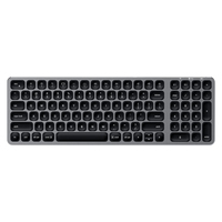 SATECHI Compact Backlit Bluetooth Tastatur kabellos grau, silber SATECHI Compact Backlit Bluetooth Tastatur kabellos grau, silber