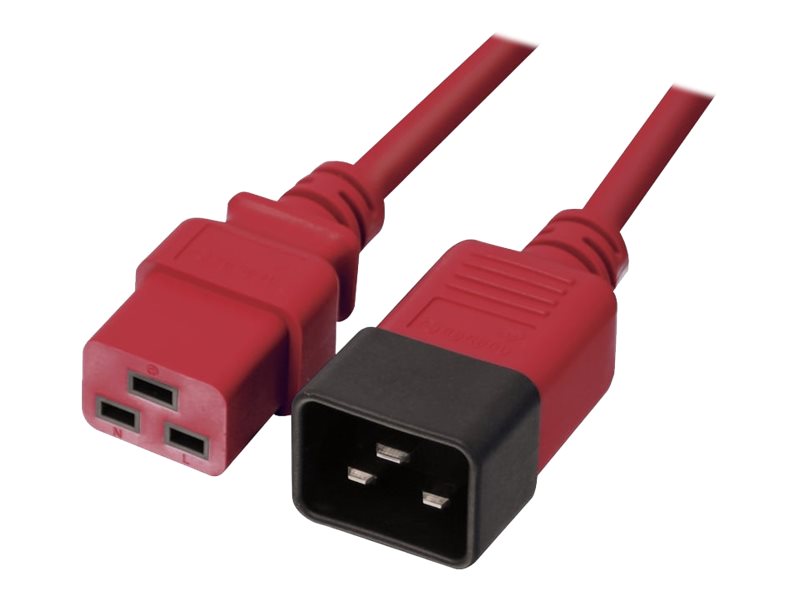 LINDY 1m IEC C19 auf IEC C20 Verlaengerung rot LINDY 1m IEC C19 auf IEC C20 Verlaengerung rot
