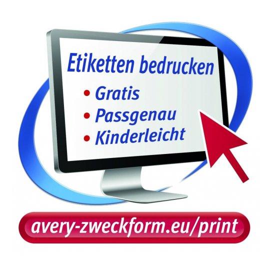 960 AVERY Zweckform wetterfeste Folienetiketten L6103-20 gelb 45,7 x 21,2 mm 960 AVERY Zweckform wetterfeste Folienetiketten L6103-20 gelb 45,7 x 21,2 mm