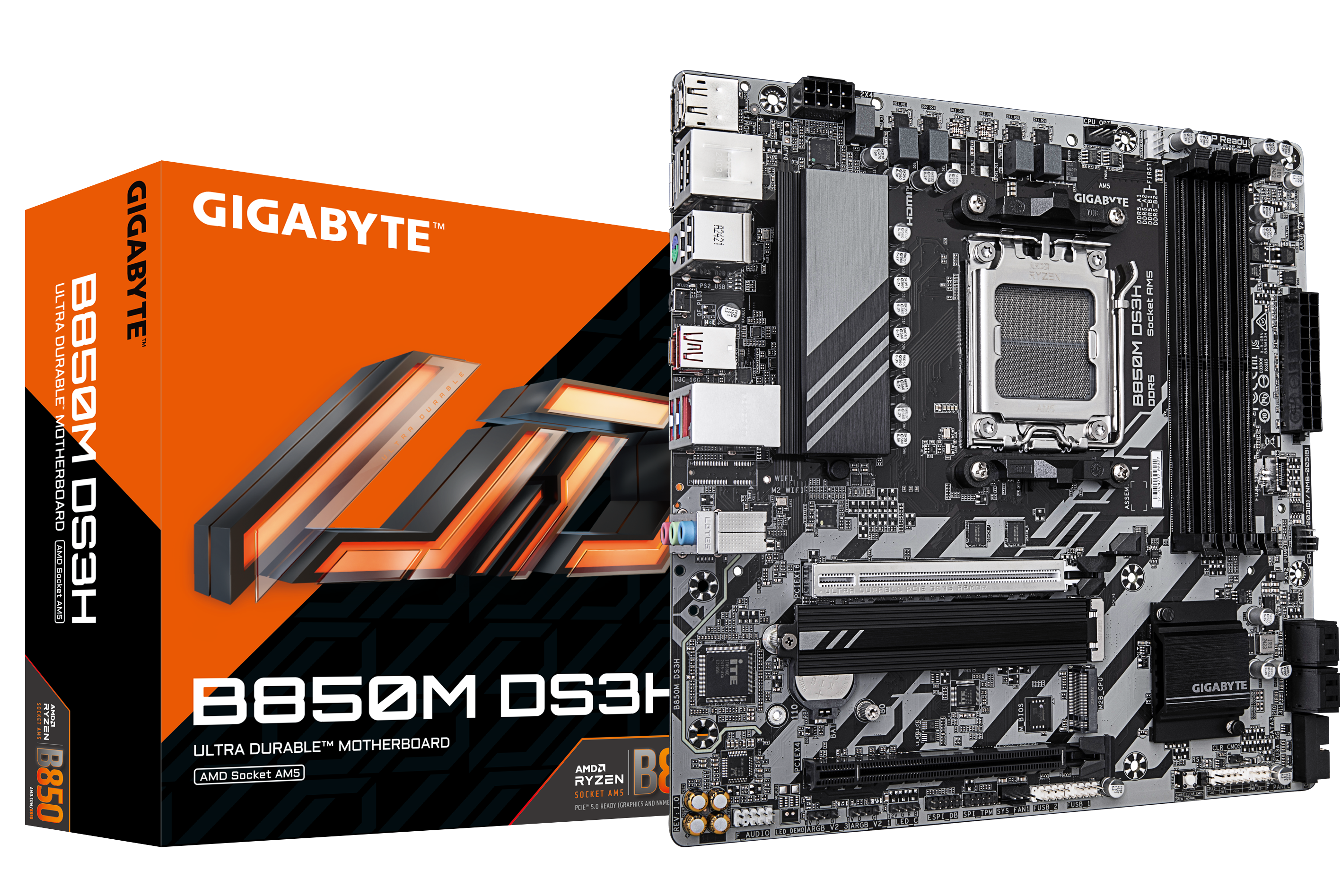 GIGABYTE B850M DS3H AM5 MB 4xDDR5 4xSATA 2xM2