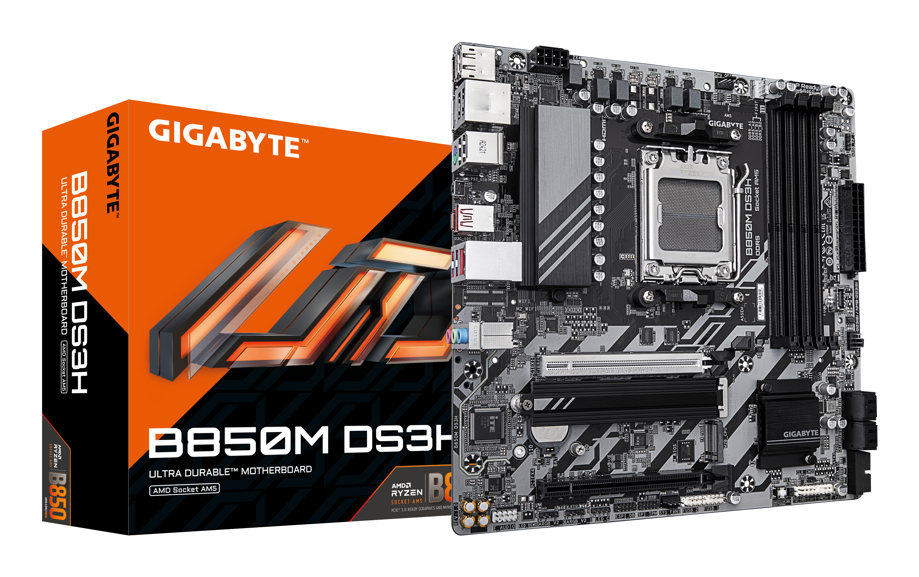 GIGABYTE B850M DS3H AM5 MB 4xDDR5 4xSATA 2xM2