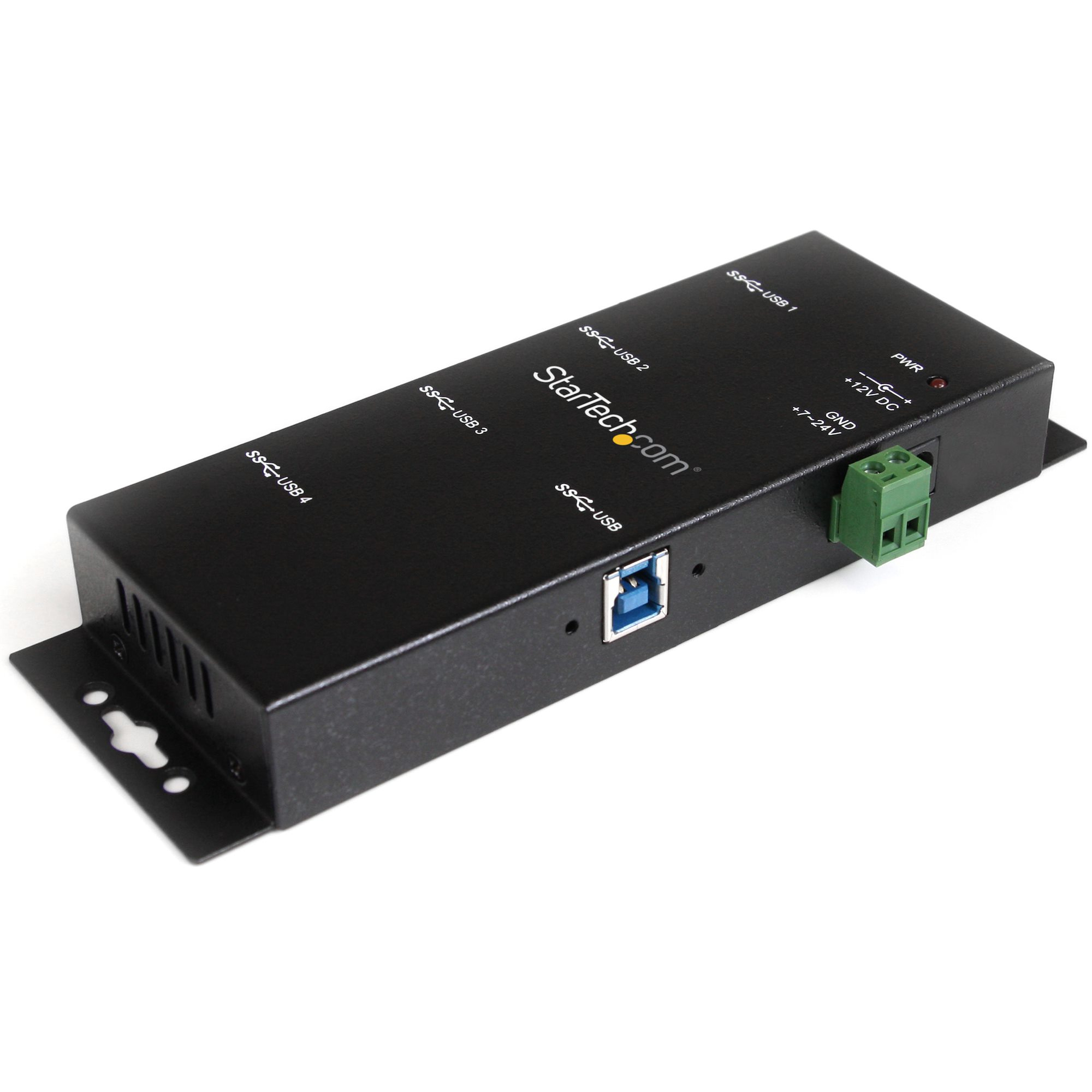 STARTECHCOM Mountable 4Port Rugged Industrial USB 30 SuperSpeed Hub