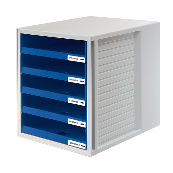 HAN Schubladenbox Schrank-Set blau 1401-14, DIN C4 mit 5 Schubladen HAN Schubladenbox Schrank-Set blau 1401-14, DIN C4 mit 5 Schubladen