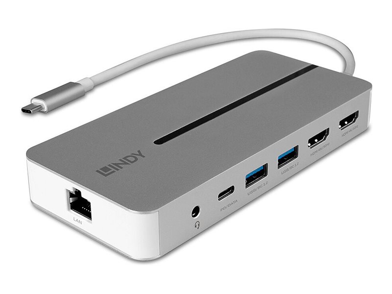 LINDY USB 32 Typ C Mini Dock 2x HDMI 4K