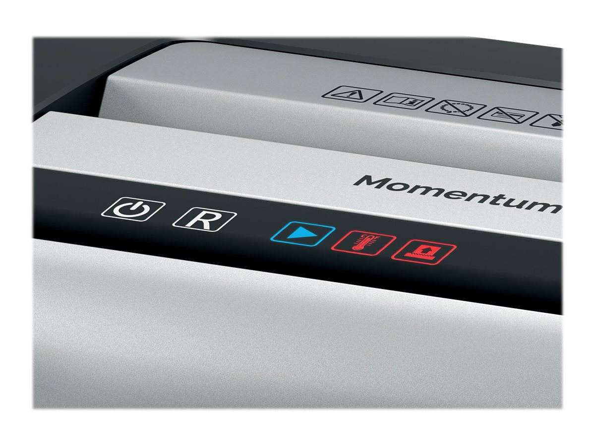 Rexel Momentum X410 Aktenvernichter mit Partikelschnitt P-4, 4 x 28 mm, bis 10 Blatt, schwarz