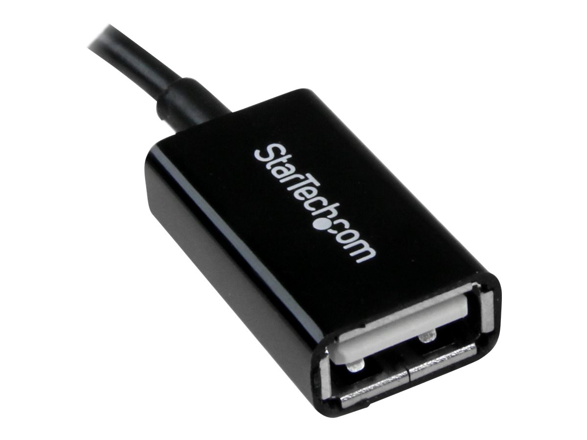 STARTECH.COM 5in Micro USB to USB OTG Host Adapter M/F