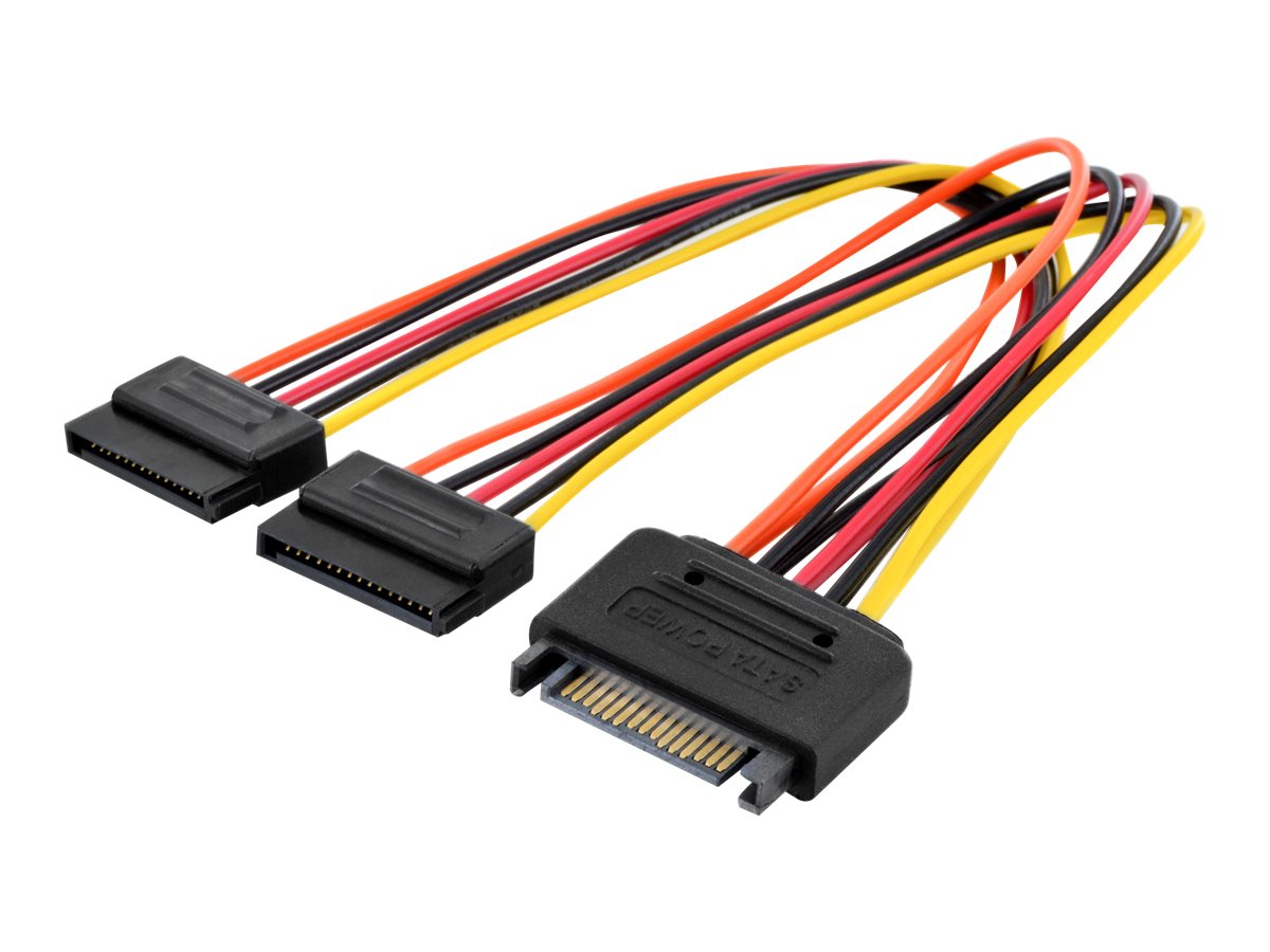 ASSMANN Internes Y-Stromversorgungskabel St/Bu 0,3m SATA 15-pin - 2x SATA 15-pin ASSMANN Internes Y-Stromversorgungskabel St/Bu 0,3m SATA 15-pin - 2x SATA 15-pin