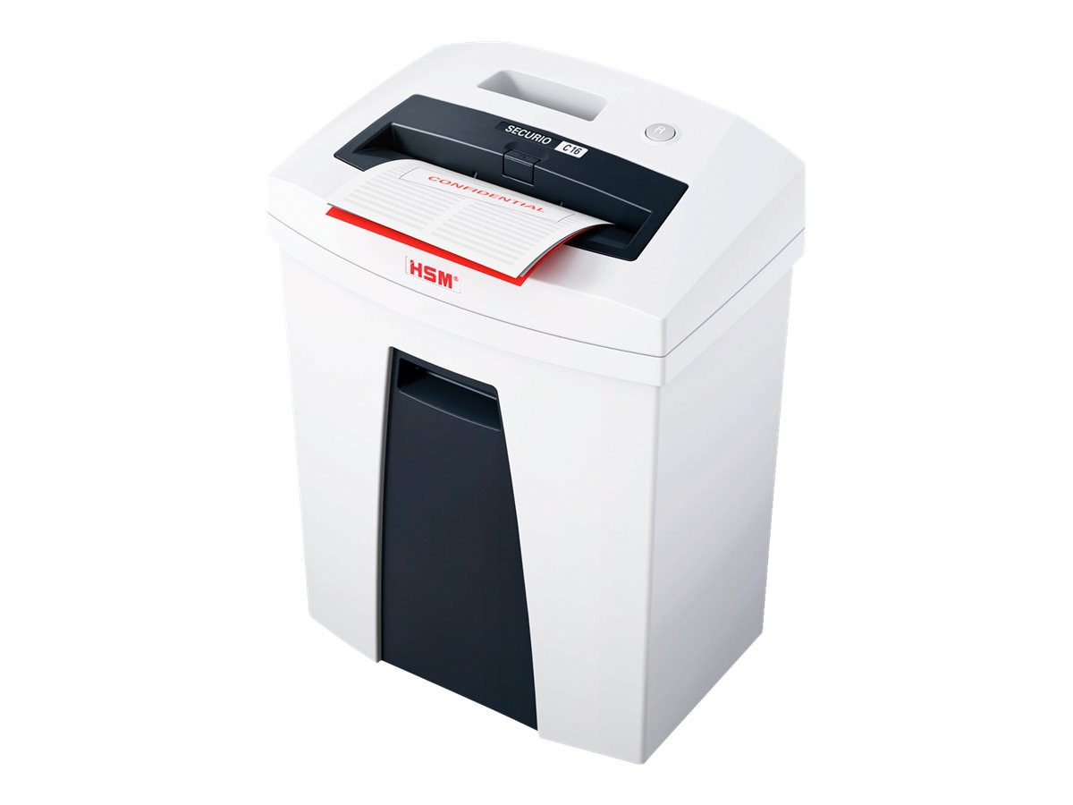 HSM SECURIO C16 Aktenvernichter mit Partikelschnitt P-4, 4 x 25 mm, bis 7 Blatt, weiss HSM SECURIO C16 Aktenvernichter mit Partikelschnitt P-4, 4 x 25 mm, bis 7 Blatt, weiss