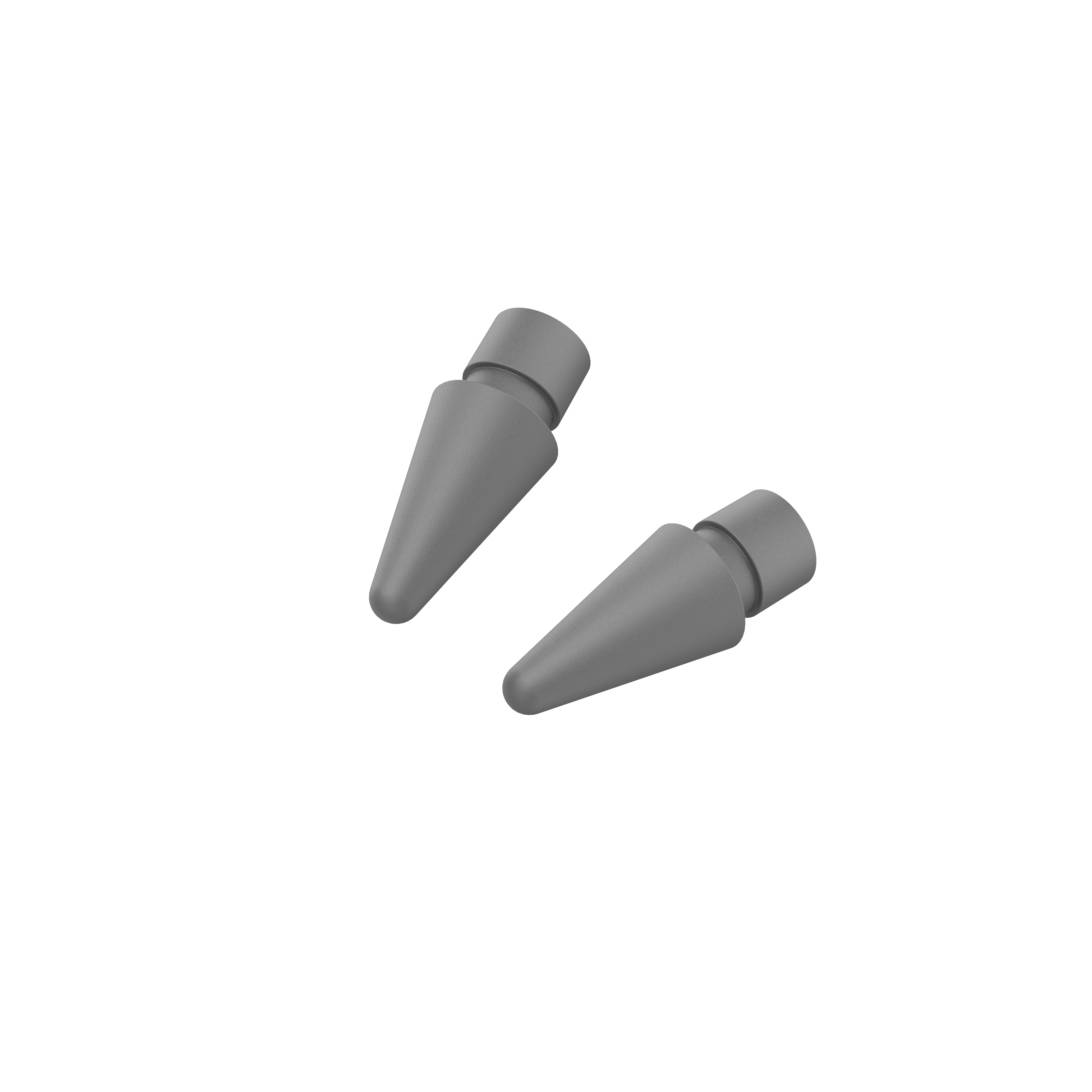 DEQSTER Aktive Stylusspitze Pencil 2 extra feine Grau (2 Stück)