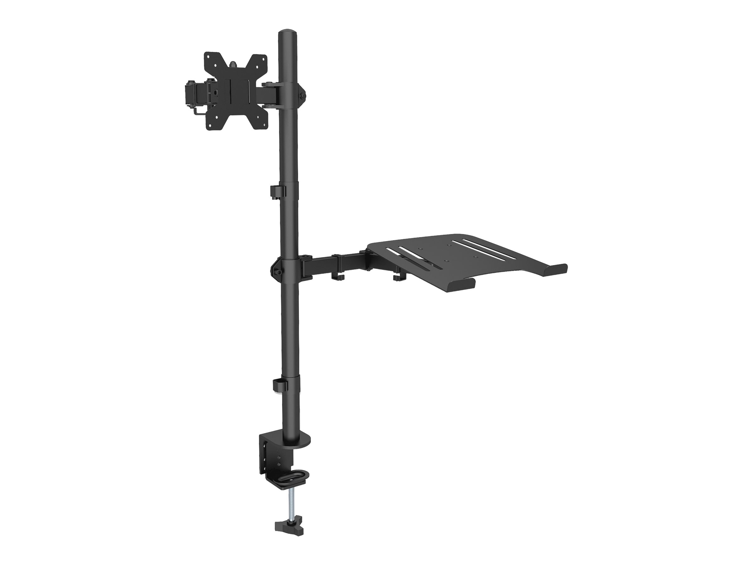 MANHATTAN Tischhalterung mit Monitorarm und Notebookablage Monitor 33-81,28cm 13-32Z bis 8kg Notebook 25,4-43,18cm 10-17Z bis 8kg