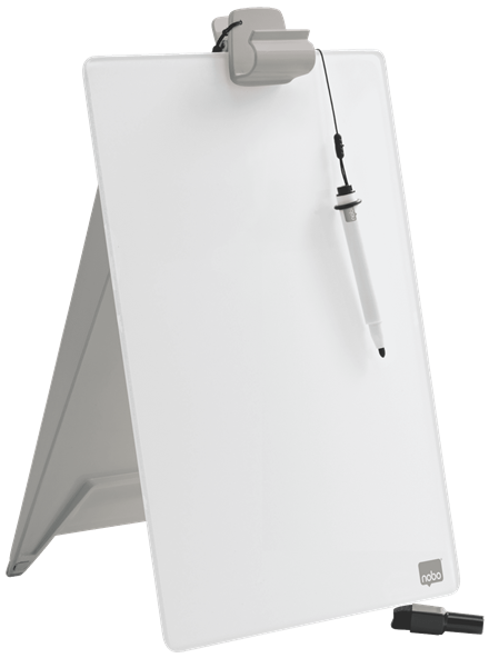 Nobo Diamond Whiteboard Desktop 21,6 x 29,7 cm brillant weiß Glas