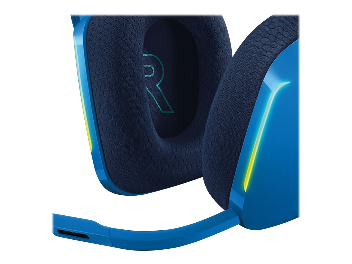 LOGITECH G G733 LIGHTSPEED Wireless RGB Gaming Headset Headset full size 24 GHz wireless blue