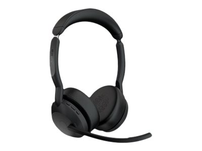 Jabra Evolve2 55 UC Stereo mit Link380c/390c u. faltbare LS