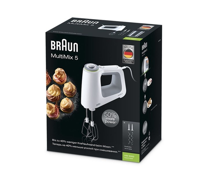 Braun MultiMix 5 HM 5000 Handrührgerät grauweiß
