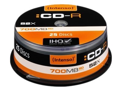 CD-R  Intenso 700MB  25pcs Cake Box 52x
