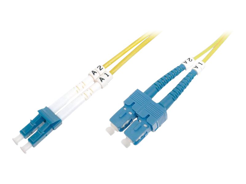DIGITUS LWL Patchkabel SC (APC) auf LC (PC) Singlemode 09/125 m Duplex Laenge 1m DIGITUS LWL Patchkabel SC (APC) auf LC (PC) Singlemode 09/125 m Duplex Laenge 1m