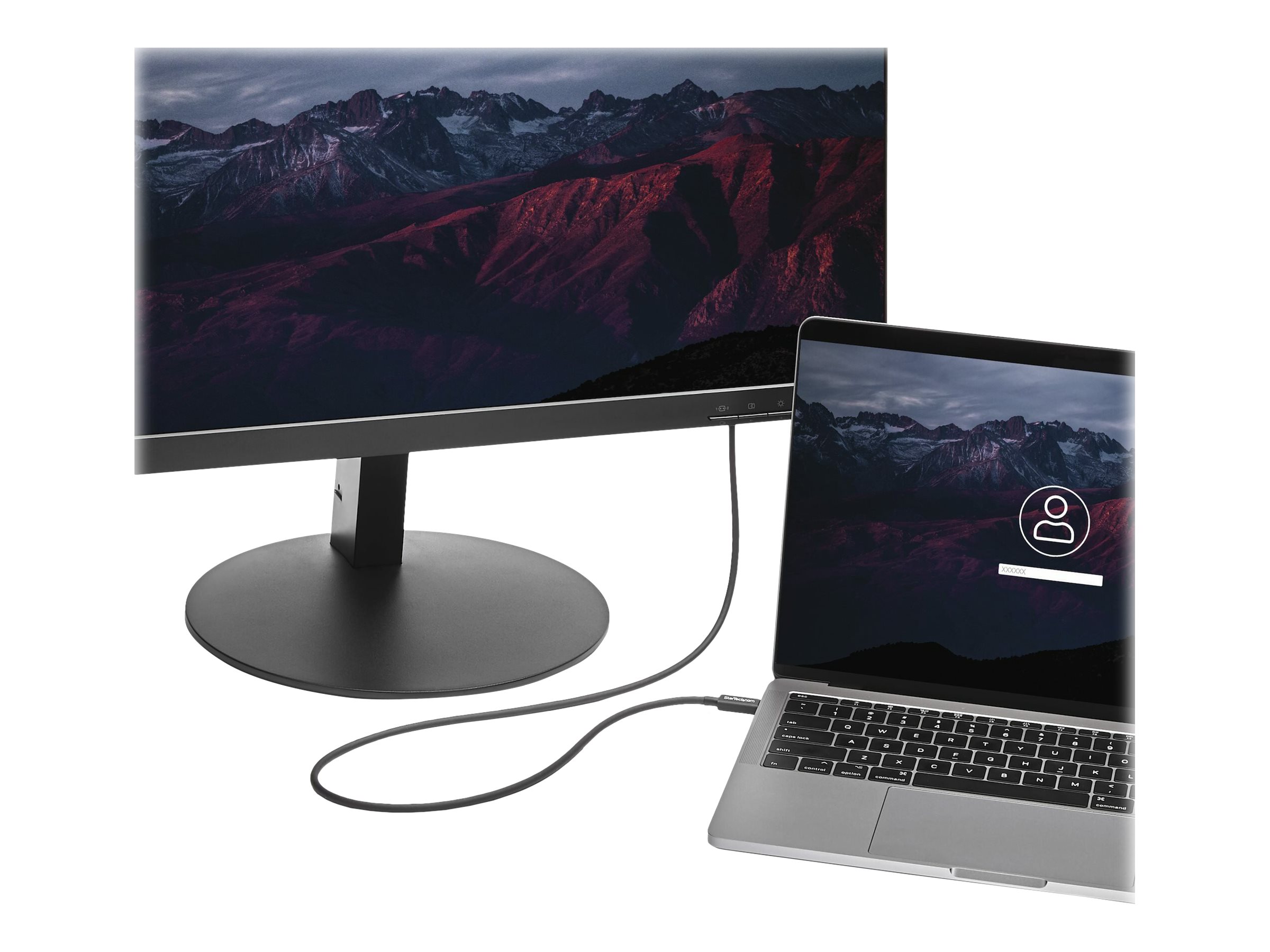 STARTECH.COM 2m Thunderbolt 3 20Gbps USB-C Cable Thunderbolt USB and DisplayPort Compatible