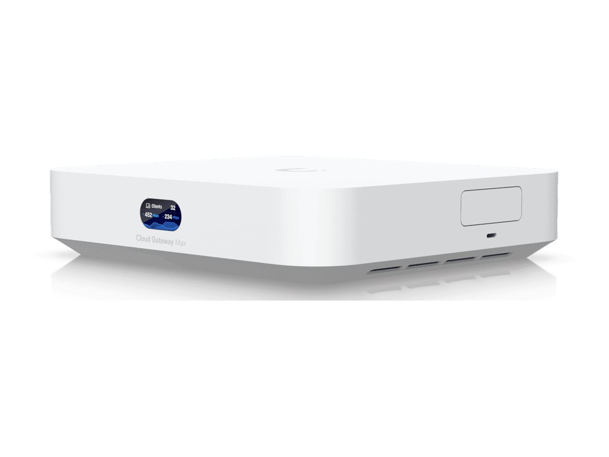 Ubiquiti UniFi Cloud Gateway Max / UCG-Max 512 GB NVMe SSD 5x 2.5 GbE Ubiquiti UniFi Cloud Gateway Max / UCG-Max 512 GB NVMe SSD 5x 2.5 GbE
