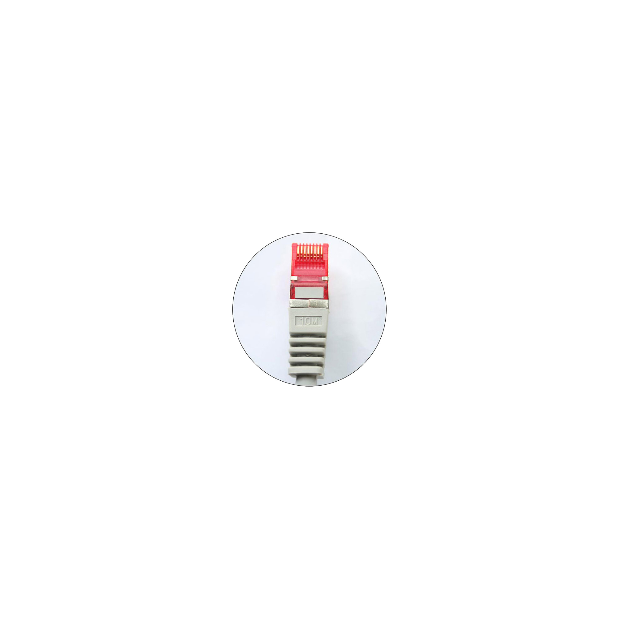 INLINE Patchkabel S-FTP PiMf Cat.6 250MHz halogenfrei Kupfer grau 1m