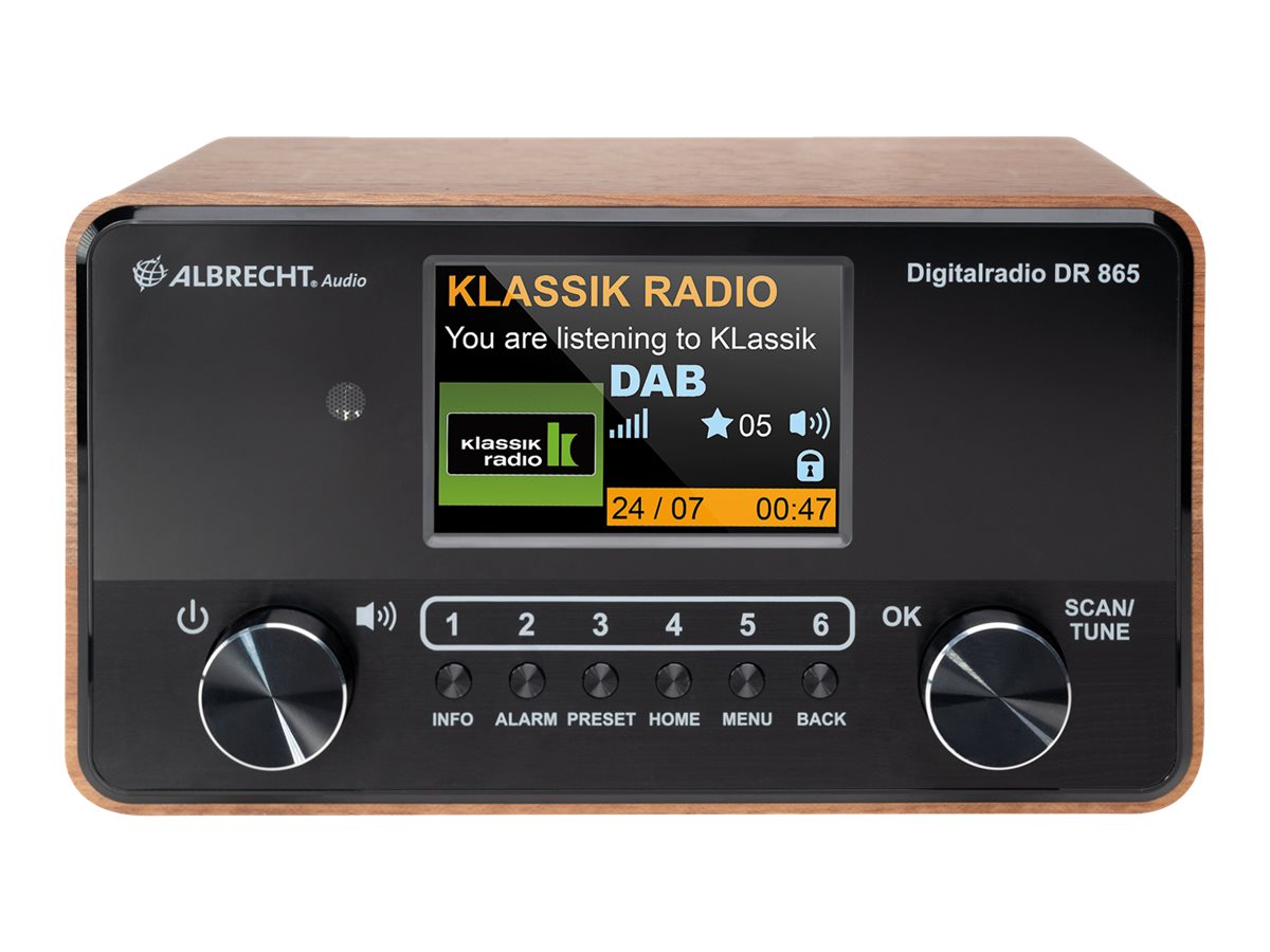 Albrecht DR 865 Seniorenradio mit großem 4 Display