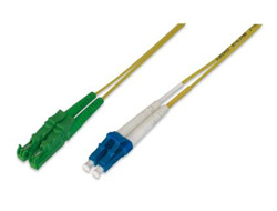 ASSMANN LWL Patchkabel E2000 APC auf LC PC Singlemode 09/125 Duplex Laenge 3m