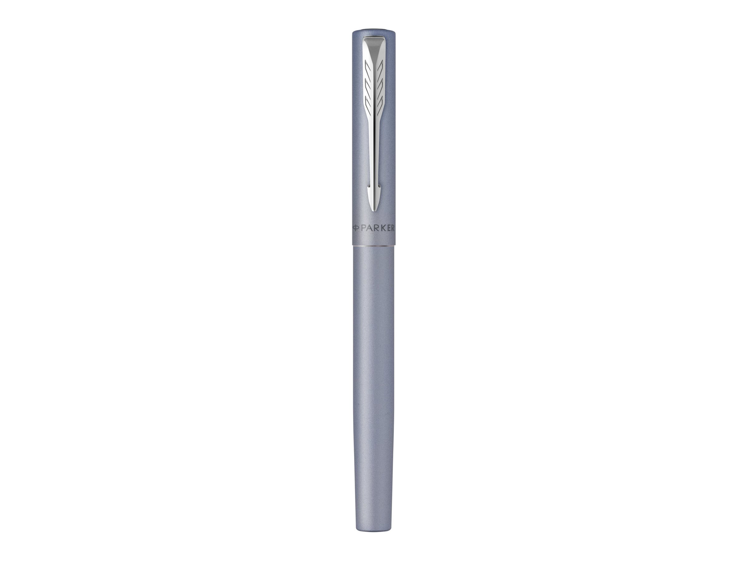 Parker 2159775 Vector XL Tintenroller, Silberblaue Metallic-Lackierung