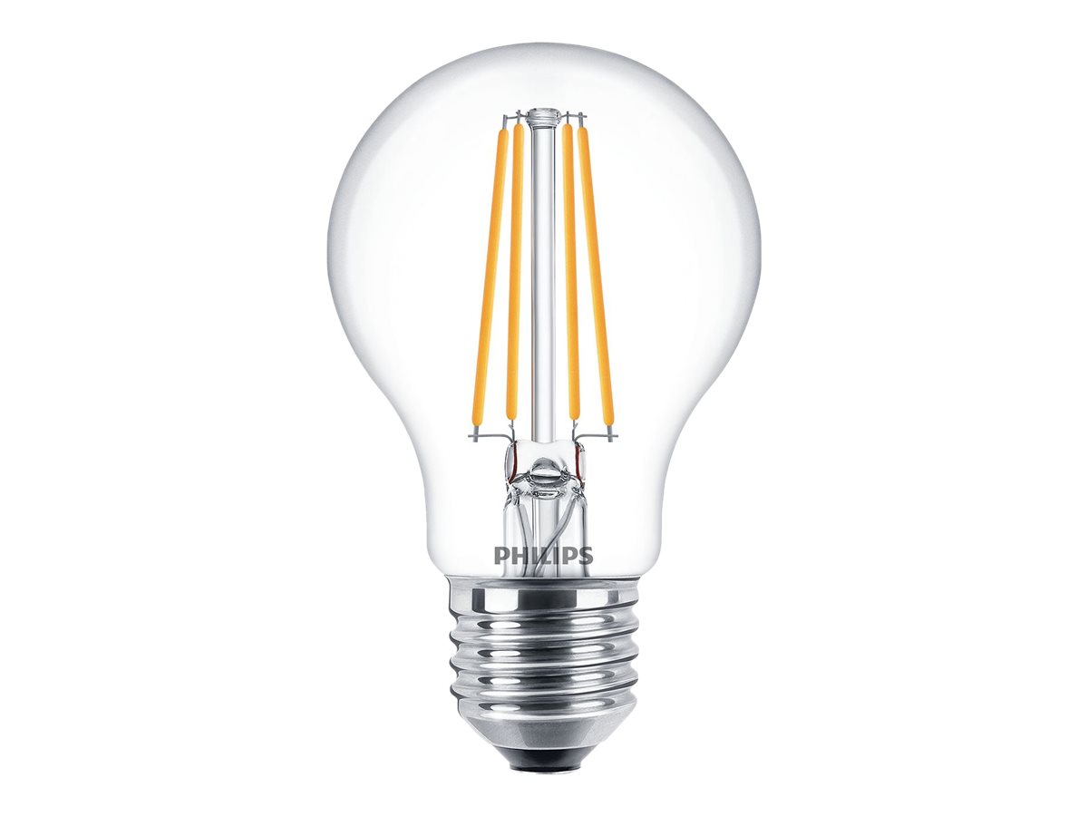 Philips LED classic Lampe 60W E27 Warmweiß 806lm klar 3erPack Philips LED classic Lampe 60W E27 Warmweiß 806lm klar 3erPack