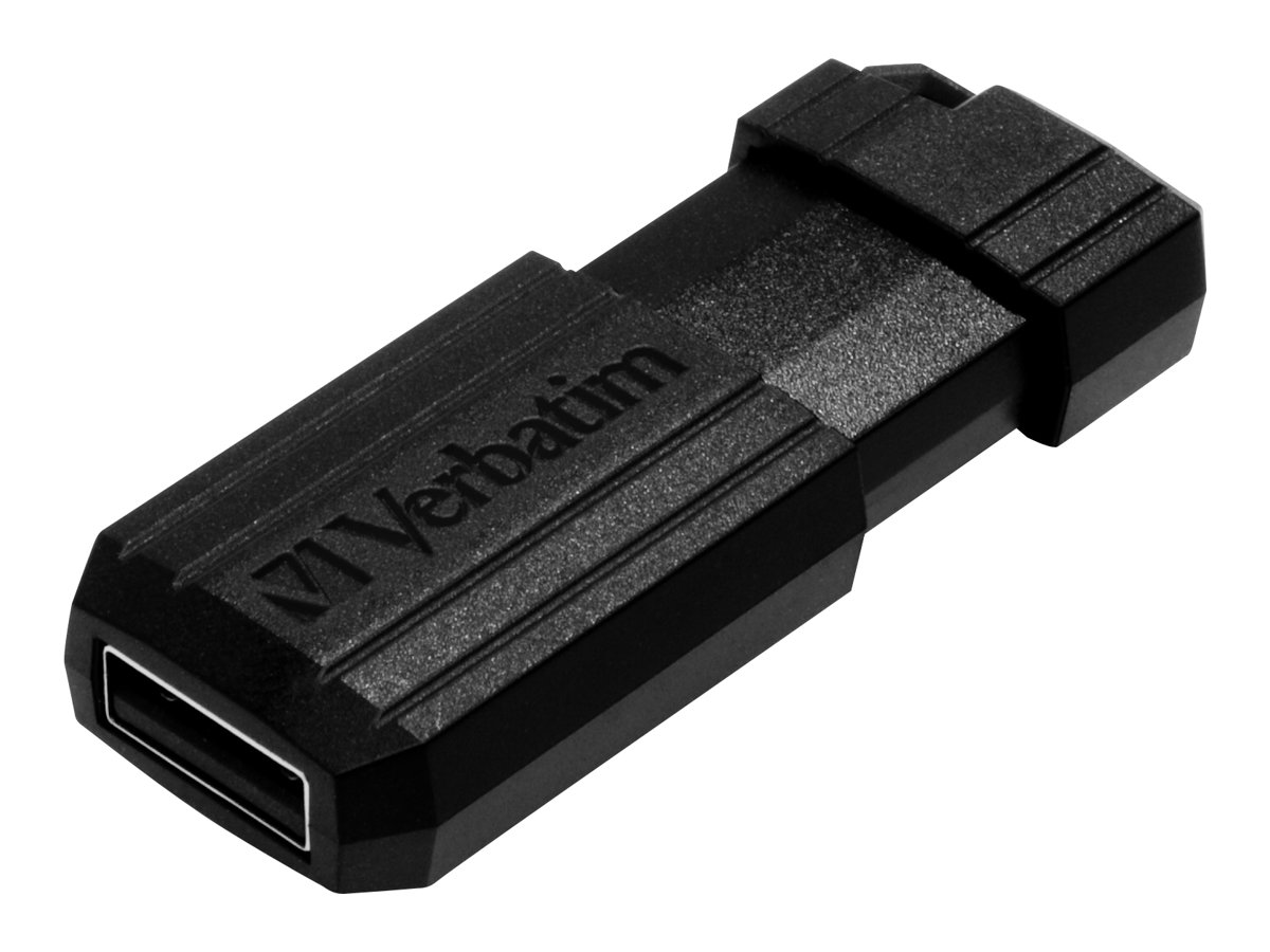 Verbatim USB-Stick 2.0 PinStripe 128GB schwarz
