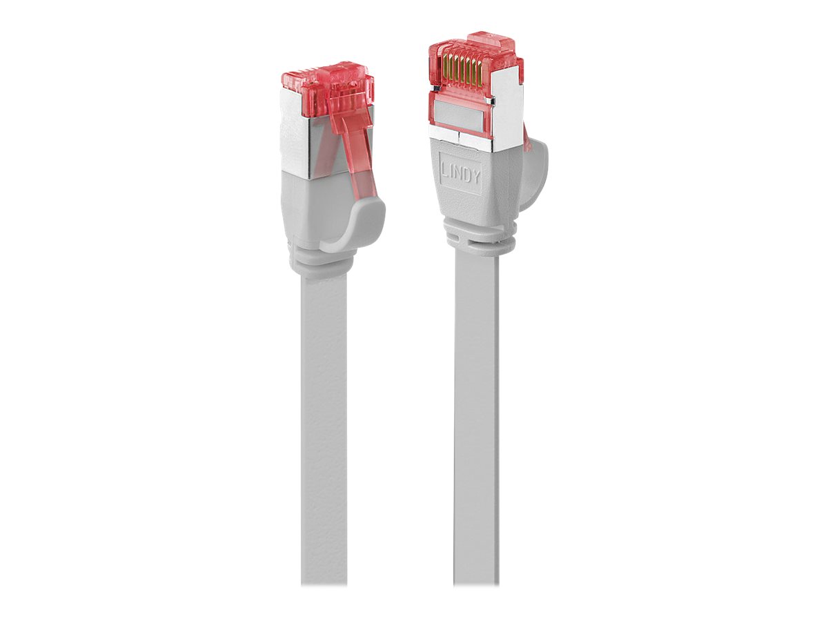 LINDY Cat.6 U/FTP Flachband-Patchkabel, grau, 0,3m LINDY Cat.6 U/FTP Flachband-Patchkabel, grau, 0,3m