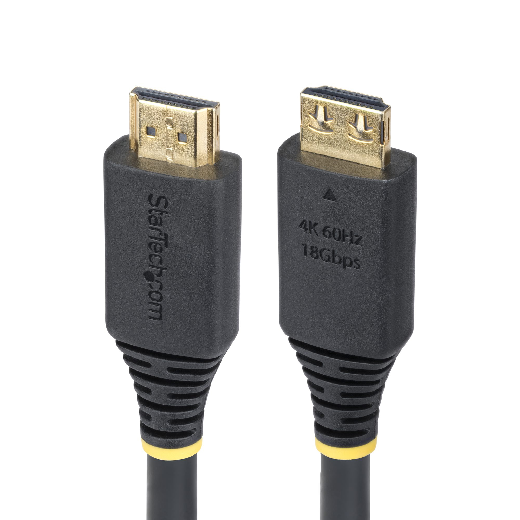 STARTECHCOM 5m High Speed HDMI Kabel mit Griffsteckern 4K 60Hz und 1440p 144Hz 18Gbps UHD HDMI ArceArc Kabel mit TPEMantel