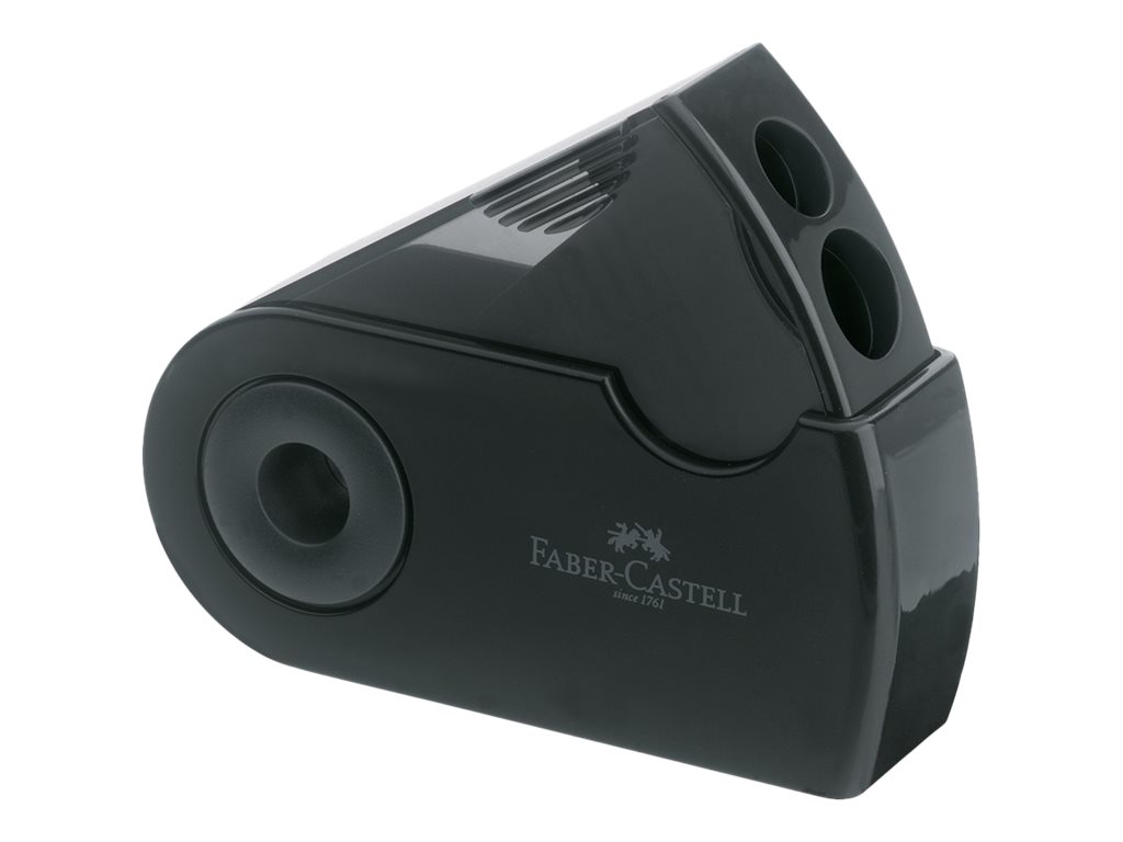 FABER-CASTELL Dosenspitzer doppelt Sleeve schwarz FABER-CASTELL Dosenspitzer doppelt Sleeve schwarz