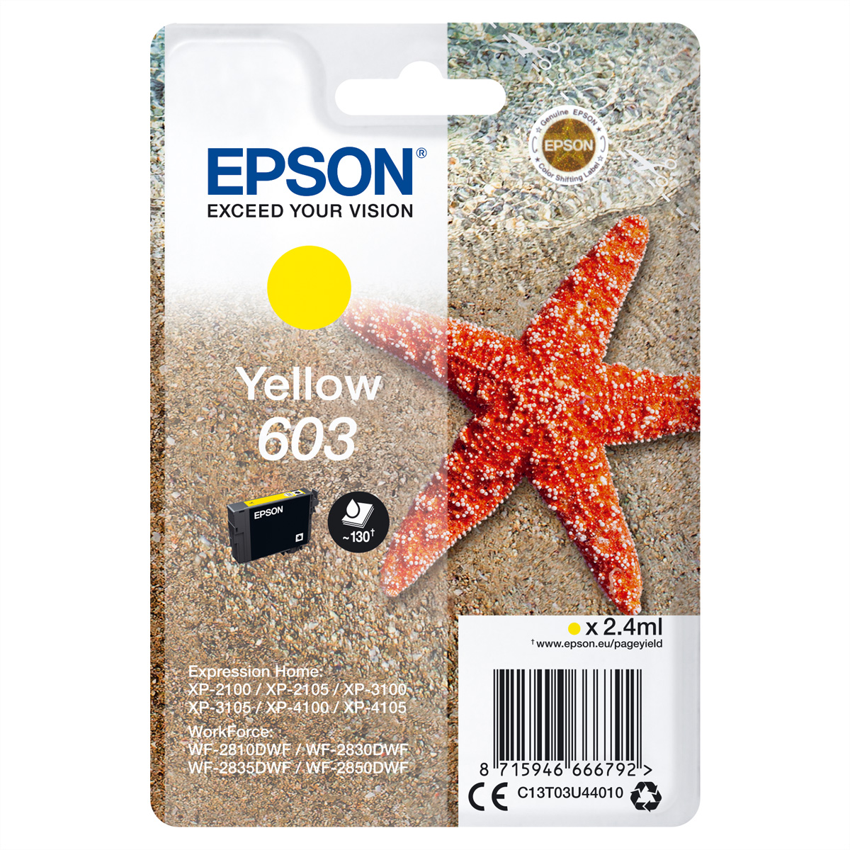 C13T03U44010 EPSON Nr.603 XP Tinte C13T03U44010 EPSON Nr.603 XP Tinte
