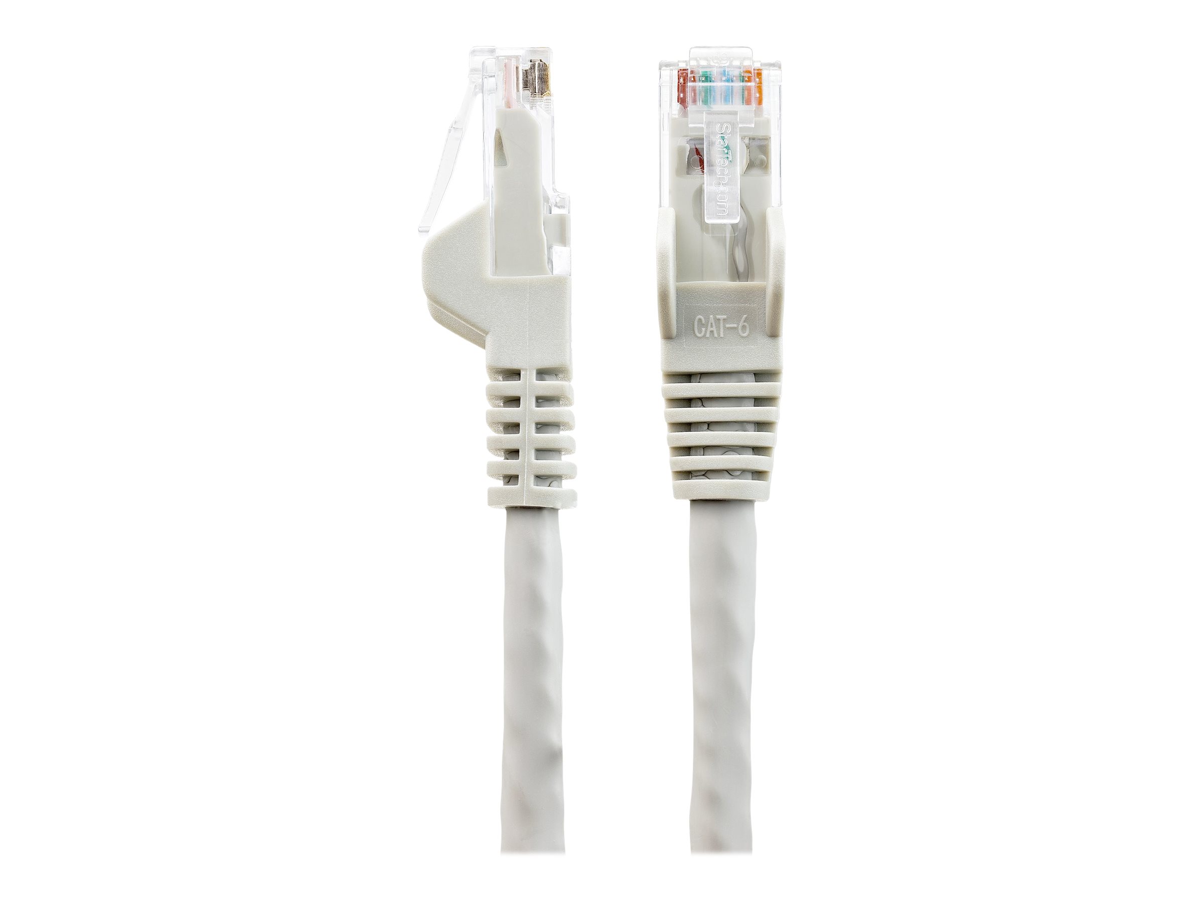 STARTECH.COM 5m LSZH CAT6 Ethernet Cable - 10 Gigabit 100W PoE RJ45 UTP Network Patch Cord Snagless - Grey ETL Verified