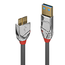 LINDY 0,5m USB 3.0 Typ A an Micro-B Kabel Cromo Line 5 Gbit/s