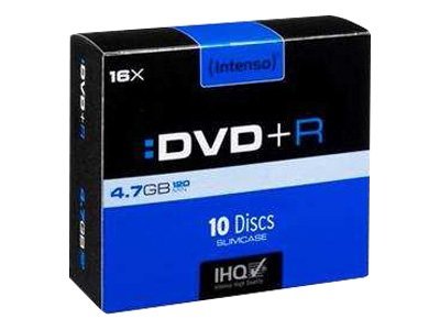10 Intenso DVD+R 4,7 GB 10 Intenso DVD+R 4,7 GB
