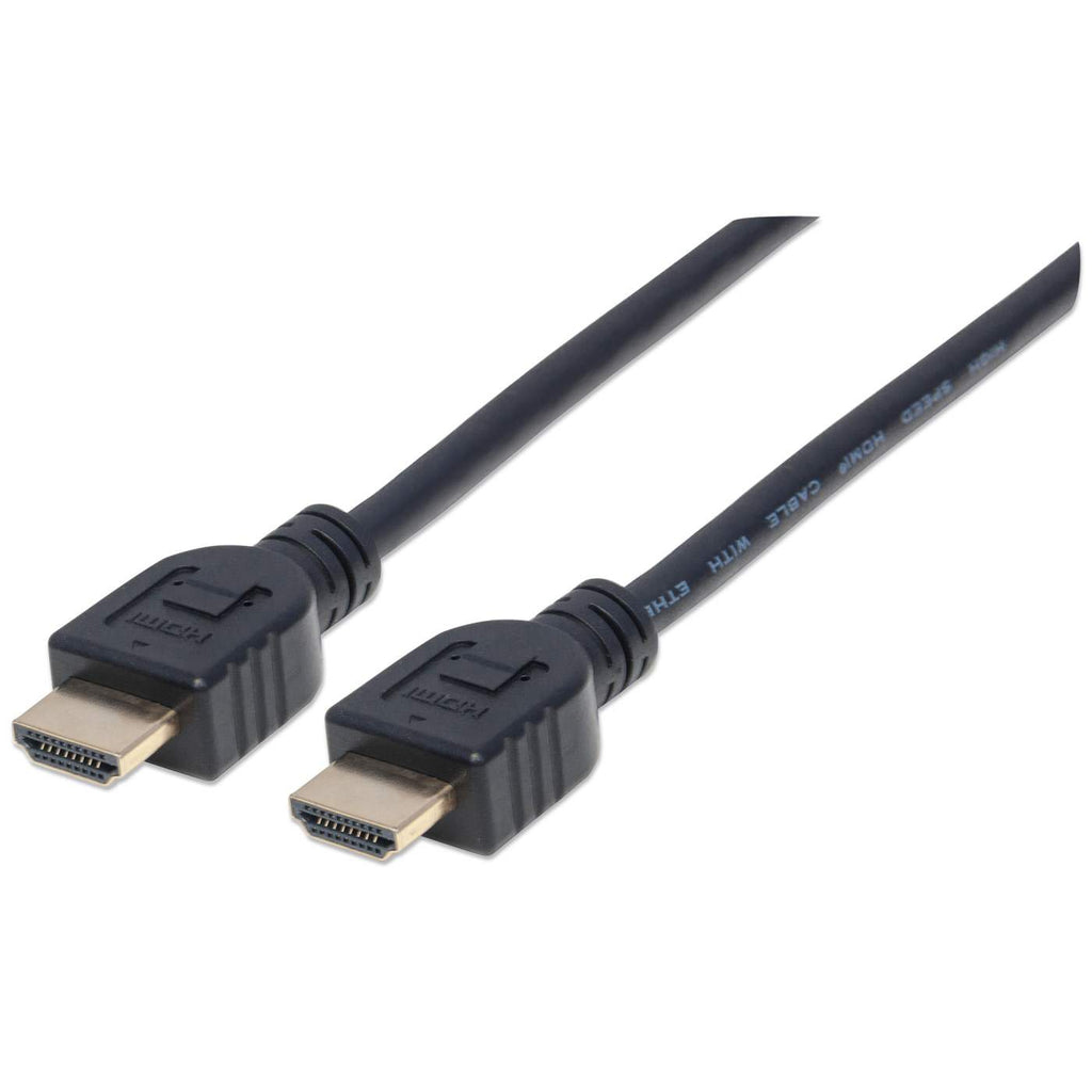 MANHATTAN HDMIKabel mit EthernetKanal CL3zertifiziert zur Wandinstallation HEC ARC 3D 4K60Hz SteckerStecker geschirmt schwarz 5m