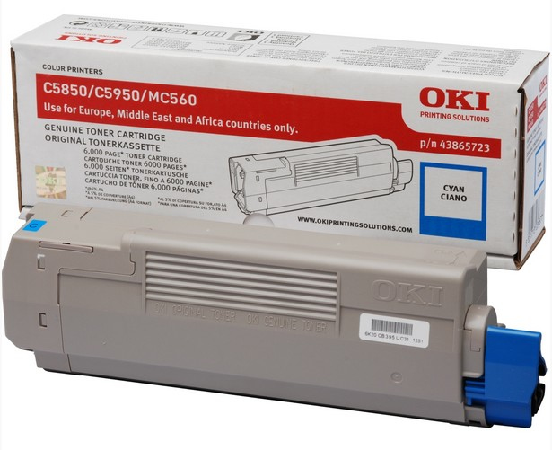 OKI C5xxx Toner cyan 6000Seiten