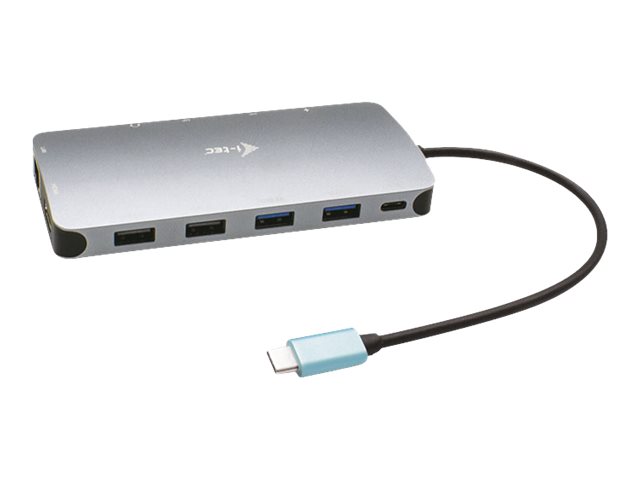 I-TEC USB-C Metal Nano Dock 2x DP 1x HDMI 1x GLAN 1x Audio/Mic 2 xUSB 3.1 2x USB 2.0 1x USB-C Data 1x USB-C 100W PD I-TEC USB-C Metal Nano Dock 2x DP 1x HDMI 1x GLAN 1x Audio/Mic 2 xUSB 3.1 2x USB 2.0 1x USB-C Data 1x USB-C 100W PD