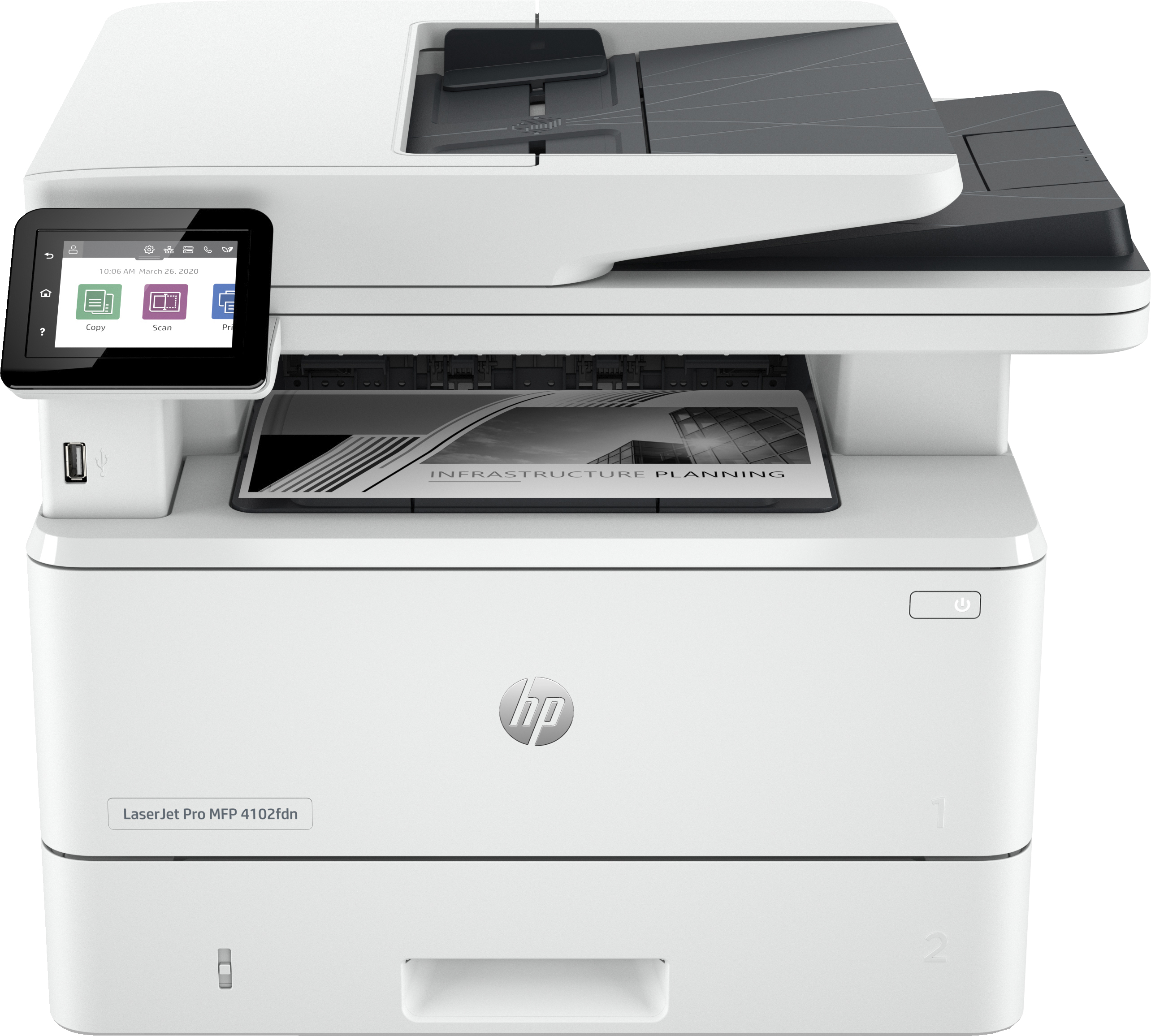 HP Laserjet Pro MFP 4102fdn 4 in 1 LaserMultifunktionsdrucker weiß