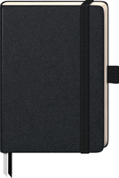 BRUNNEN Notizbuch KOMPAGNON ca. DIN A6 kariert, schwarz Hardcover 192, davon 16 zum Heraustrennen Seiten BRUNNEN Notizbuch KOMPAGNON ca. DIN A6 kariert, schwarz Hardcover 192, davon 16 zum Heraustrennen Seiten