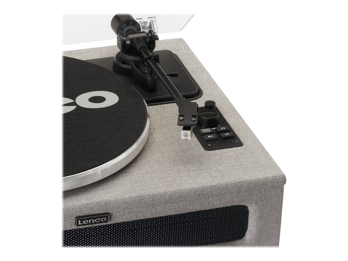 LENCO LS440GY Plattenspieler mit 4 Lautsprechern