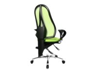 Topstar Buerostuhl Sitness® 15, ST19UG05 Stoff gruen, Gestell chrom