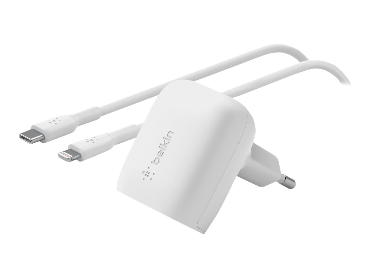 Dual 20W USB-C Ladegerät incl. Lightning, weiß