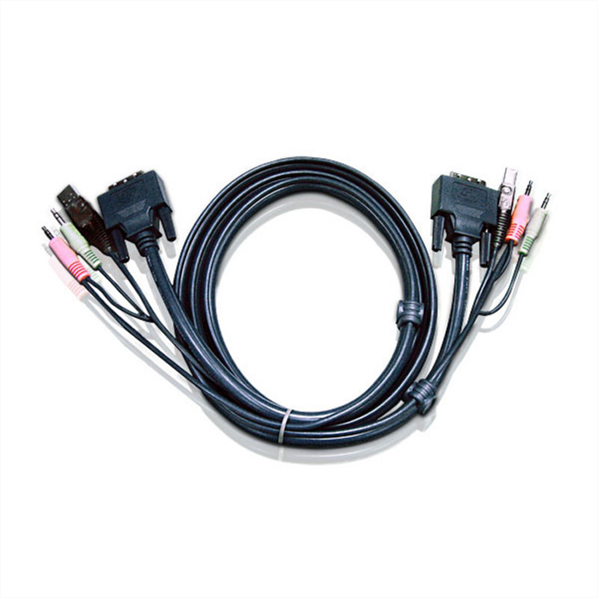 ATEN 2L-7D02UD - Video- / USB- / Audio-Kabel - 1.8 m