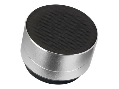 MANHATTAN Metallic LED-Bluetooth-Lautsprecher buntes Licht Bedienelemente USB-A-Port MicroSD-Kartenslot 3,5mm-Klinkenbuchse silber