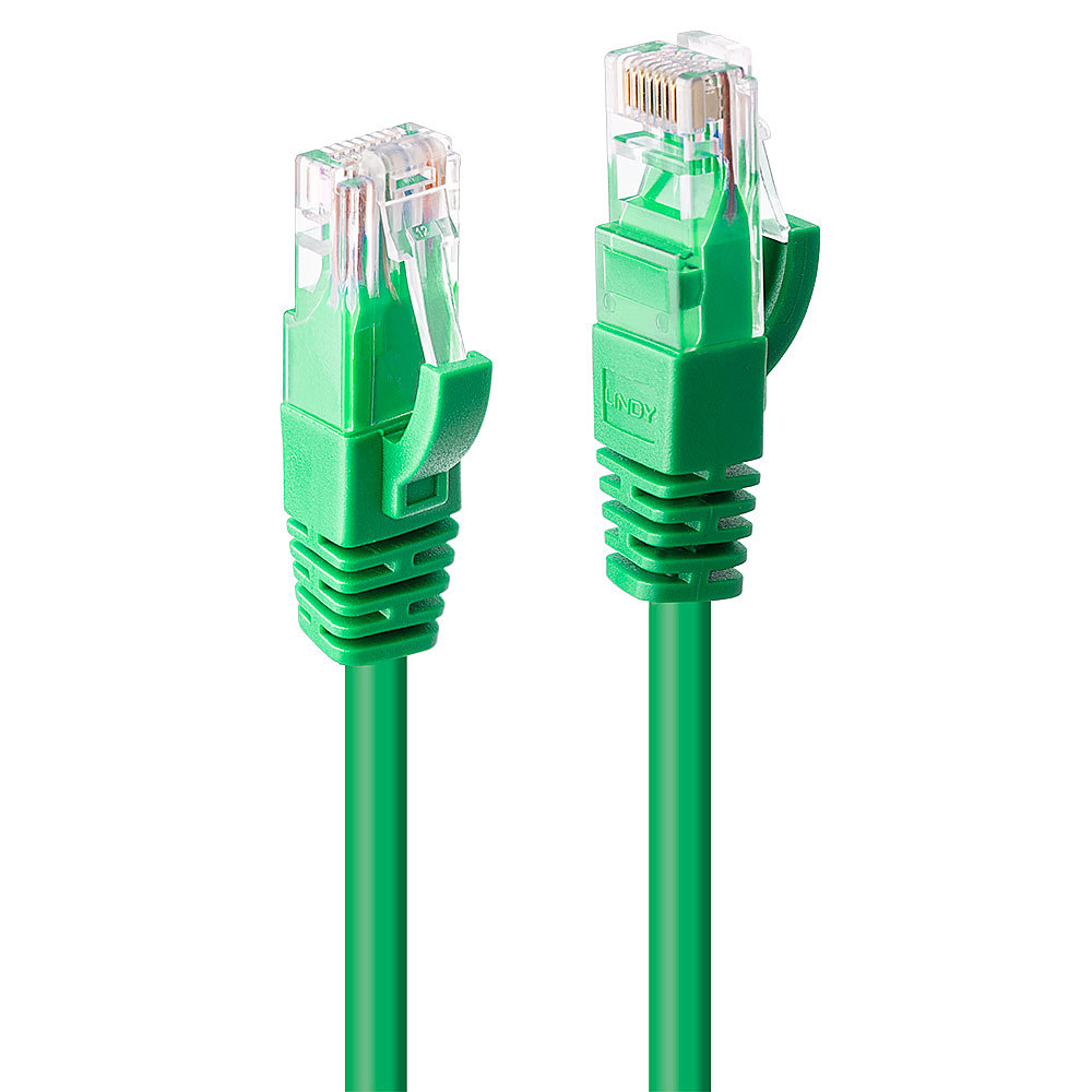LINDY Cat.6 U/UTP Kabel, gruen, 0,5m